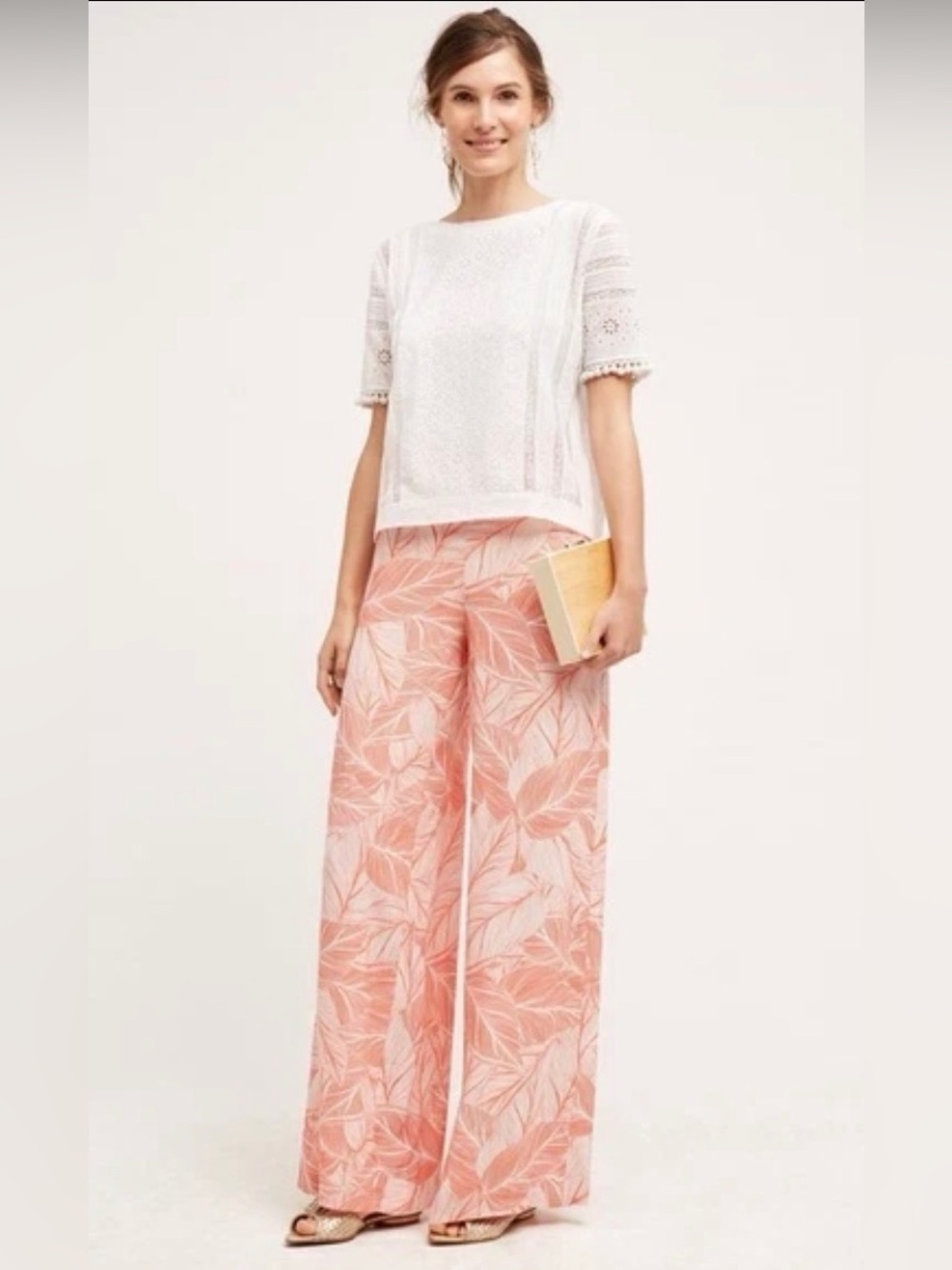 Anthropologie Two Arrows Palmarosa Wide Leg Pants Size small